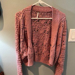 Free People Lilac Cardigan Size Large